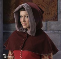 Hood, Buttoned Style, 14th-15th Century, Wool (image for) Hood, Buttoned Style, 14th-15th Century, Wool